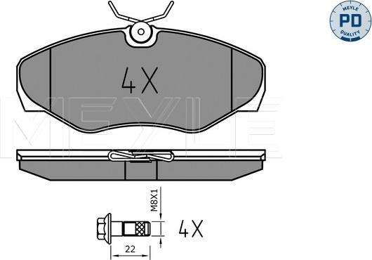 Meyle 025 230 9918/PD - Тормозные колодки, дисковые, комплект onlydrive.pro