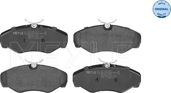 Meyle 025 230 9918 - Brake Pad Set, disc brake onlydrive.pro