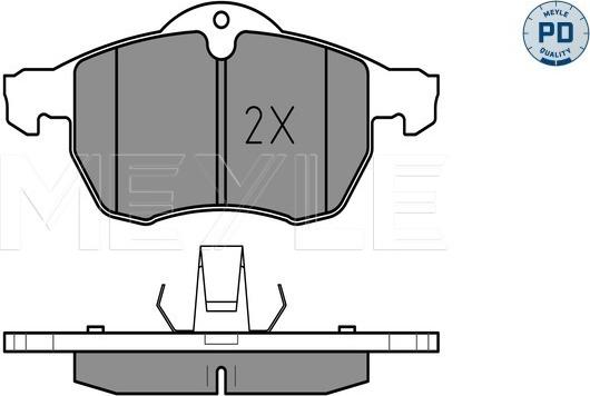 Meyle 025 230 5719/PD - Тормозные колодки, дисковые, комплект onlydrive.pro