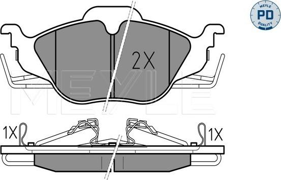 Meyle 025 230 6317/PD - Brake Pad Set, disc brake onlydrive.pro