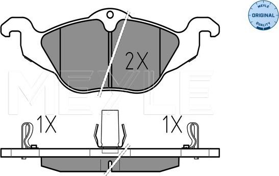 Meyle 025 230 6317/W - Brake Pad Set, disc brake onlydrive.pro