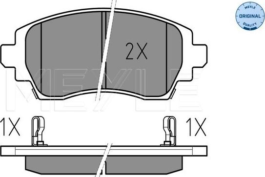 Meyle 025 230 8818/W - Brake Pad Set, disc brake onlydrive.pro