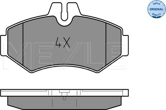 Meyle 025 230 2118 - Brake Pad Set, disc brake onlydrive.pro