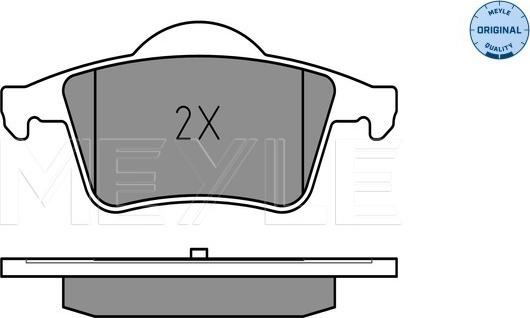 Meyle 025 230 7616 - Brake Pad Set, disc brake onlydrive.pro