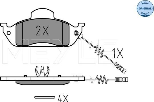 Meyle 025 231 9317/W - Brake Pad Set, disc brake onlydrive.pro