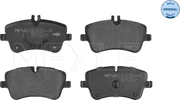 Meyle 025 231 4419 - Brake Pad Set, disc brake onlydrive.pro