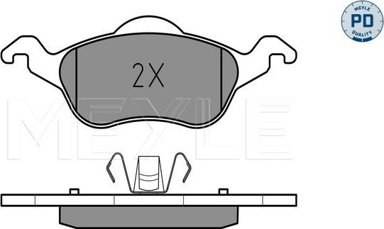 Meyle 025 231 5419/PD - Brake Pad Set, disc brake onlydrive.pro