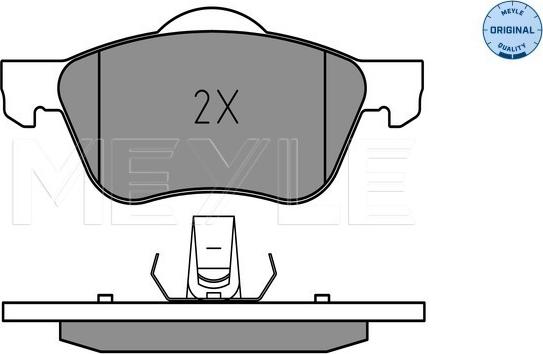 Meyle 025 231 6017 - Brake Pad Set, disc brake onlydrive.pro