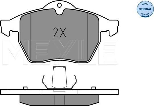 Meyle 025 231 1619/W - Brake Pad Set, disc brake onlydrive.pro