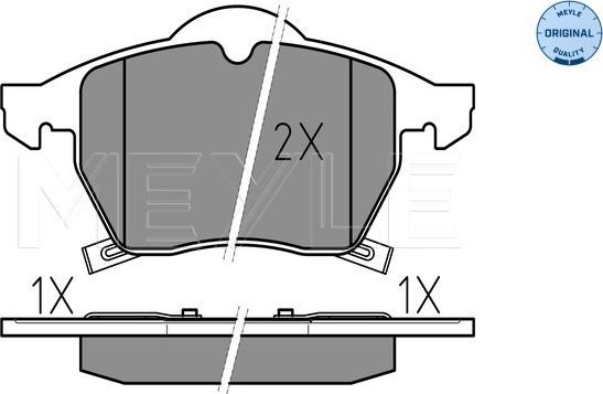 Meyle 025 231 1619/W - Brake Pad Set, disc brake onlydrive.pro