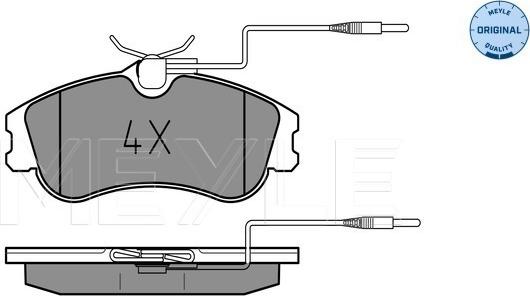 Meyle 025 231 2419/W - Brake Pad Set, disc brake onlydrive.pro