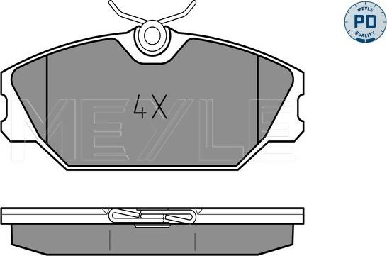 Meyle 025 231 7218/PD - Brake Pad Set, disc brake onlydrive.pro