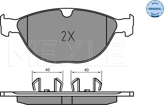 Meyle 025 238 9518 - Brake Pad Set, disc brake onlydrive.pro