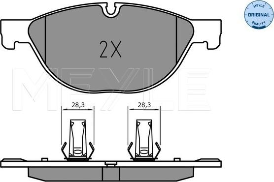 Meyle 025 238 9518 - Brake Pad Set, disc brake onlydrive.pro