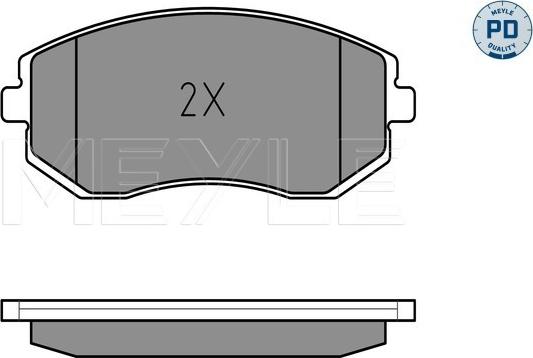 Meyle 025 238 6517/PD - Brake Pad Set, disc brake onlydrive.pro