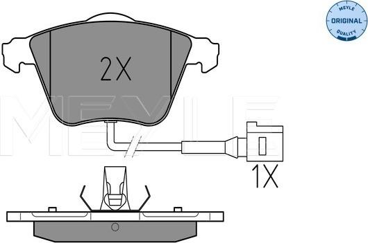 Meyle 025 238 0120/W - Brake Pad Set, disc brake onlydrive.pro