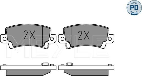 Meyle 025 238 1616/PD - Brake Pad Set, disc brake onlydrive.pro