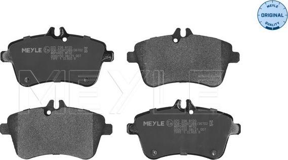 Meyle 025 238 8120 - Brake Pad Set, disc brake onlydrive.pro