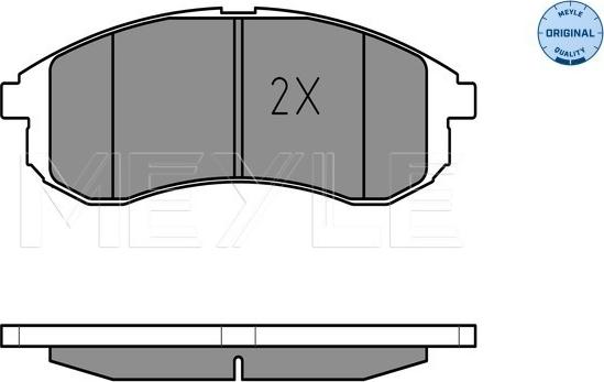 Meyle 025 238 7914/W - Brake Pad Set, disc brake onlydrive.pro