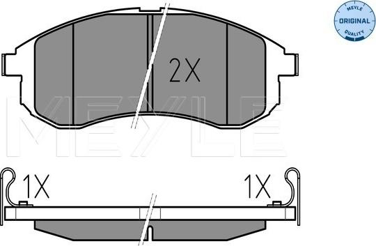 Meyle 025 238 7914/W - Brake Pad Set, disc brake onlydrive.pro