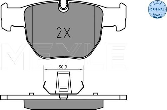 Meyle 025 233 9719 - Brake Pad Set, disc brake onlydrive.pro