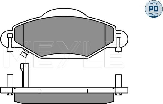 Meyle 025 233 4017/PD - Brake Pad Set, disc brake onlydrive.pro