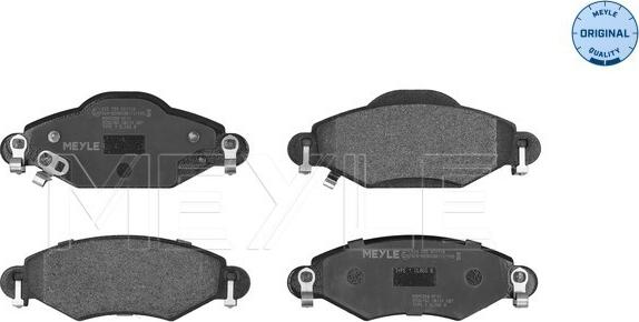 Meyle 025 233 4017/W - Brake Pad Set, disc brake onlydrive.pro