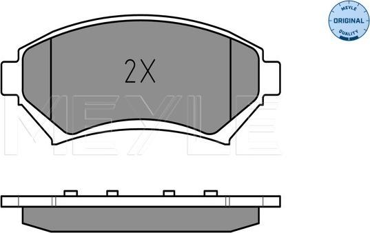 Meyle 025 233 5818/W - Brake Pad Set, disc brake onlydrive.pro