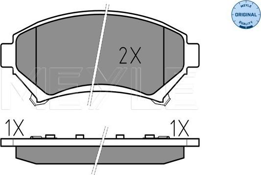 Meyle 025 233 5818/W - Brake Pad Set, disc brake onlydrive.pro