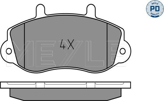 Meyle 025 233 0218/PD - Brake Pad Set, disc brake onlydrive.pro