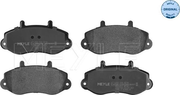 Meyle 025 233 0218 - Brake Pad Set, disc brake onlydrive.pro