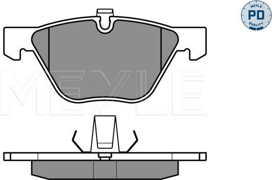 Meyle 025 233 1320/PD - Тормозные колодки, дисковые, комплект onlydrive.pro