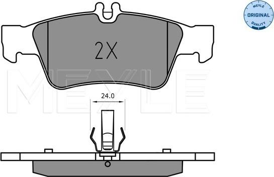 Meyle 025 233 3516 - Brake Pad Set, disc brake onlydrive.pro