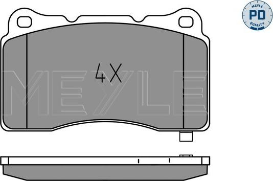 Meyle 025 233 2516/PD - Brake Pad Set, disc brake onlydrive.pro