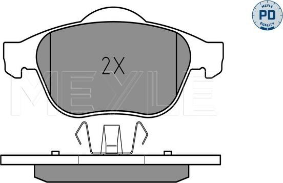 Meyle 025 232 4518/PD - Brake Pad Set, disc brake onlydrive.pro