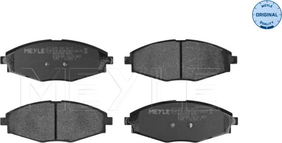 Meyle 025 232 4117 - Brake Pad Set, disc brake onlydrive.pro