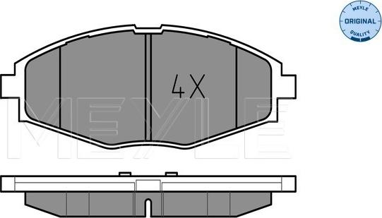 Meyle 025 232 4117 - Brake Pad Set, disc brake onlydrive.pro