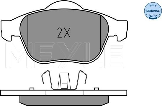 Meyle 025 232 4818 - Тормозные колодки, дисковые, комплект onlydrive.pro