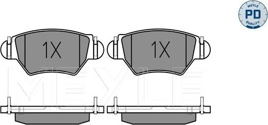 Meyle 025 232 5817/PD - Brake Pad Set, disc brake onlydrive.pro