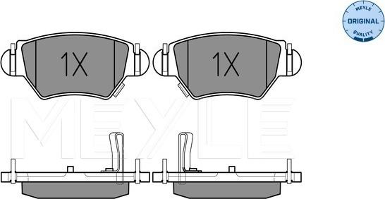 Meyle 025 232 5817/W - Brake Pad Set, disc brake onlydrive.pro