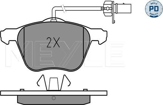 Meyle 025 232 6920/PD - Brake Pad Set, disc brake onlydrive.pro