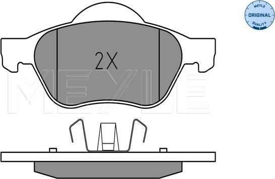 Meyle 025 232 1518 - Тормозные колодки, дисковые, комплект onlydrive.pro