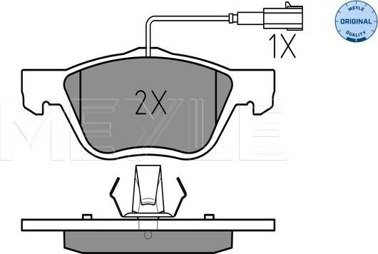 Meyle 025 232 8919/W - Brake Pad Set, disc brake onlydrive.pro