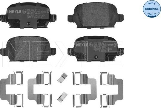 Meyle 025 232 8414 - Brake Pad Set, disc brake onlydrive.pro