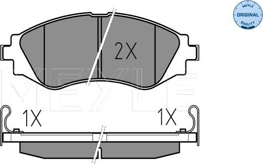 Meyle 025 232 3417/W - Brake Pad Set, disc brake onlydrive.pro