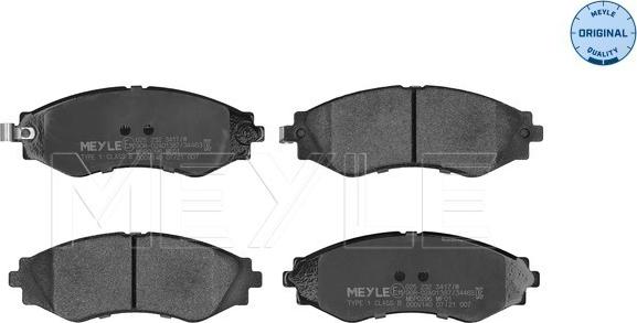 Meyle 025 232 3417/W - Brake Pad Set, disc brake onlydrive.pro