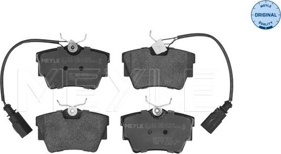 Meyle 025 232 2416/W - Brake Pad Set, disc brake onlydrive.pro