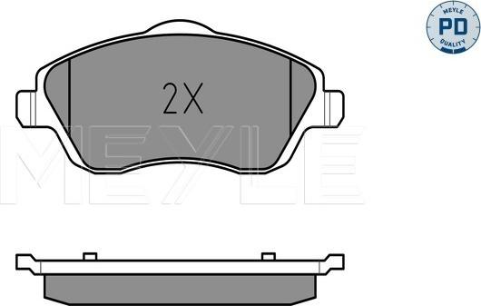 Meyle 025 232 2517/PD - Brake Pad Set, disc brake onlydrive.pro