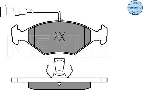 Meyle 025 232 2018/W - Brake Pad Set, disc brake onlydrive.pro