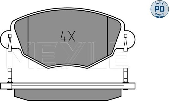 Meyle 025 232 7918/PD - Brake Pad Set, disc brake onlydrive.pro